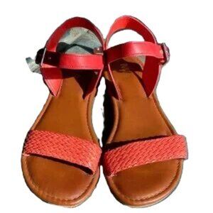 MIA Red and Brown Women's Sandals